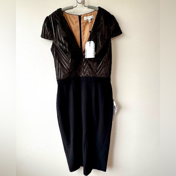 Dress the Population Women’s Dress Formal Black Pencil Skirt - Picture 3 of 7